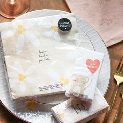 Grafik Werkstatt Serviettes Mit Spruch Gross | 20 pièces | 16,5 X 16,5 cm | Gris | Bon appétit!