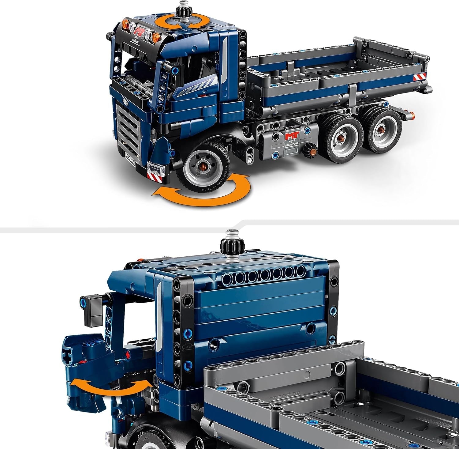 Jouet LEGO Technic Dump Truck avec volant et camion-benne mobile - véhicule de construction bleu - idée cadeau pour anniversaires ou vacances - jeu de construction pour garçons et filles à partir de 9 ans 42203 Jeux de construction Besuche den LEGO-Store