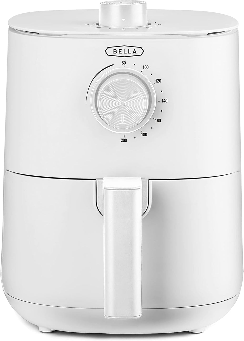 BELLA Hot Air Fryer 1.9L, 5-In-1 Compact Multi-Cooker, acoperire neaderentă, coș sigur pentru mașina de spălat vase Electrocasnice Naty Shop Alb 3L Manual cu buton rotativ dublu