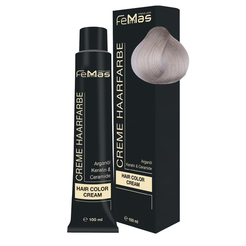 FemMas Hair Colour Pure & Mix Red I Cremă profesională cu ulei de argan, keratină și ceramide I Ca o vopsea de păr permanentă sau nuanță pentru rezultate radiante, de lungă durată I 100 ml