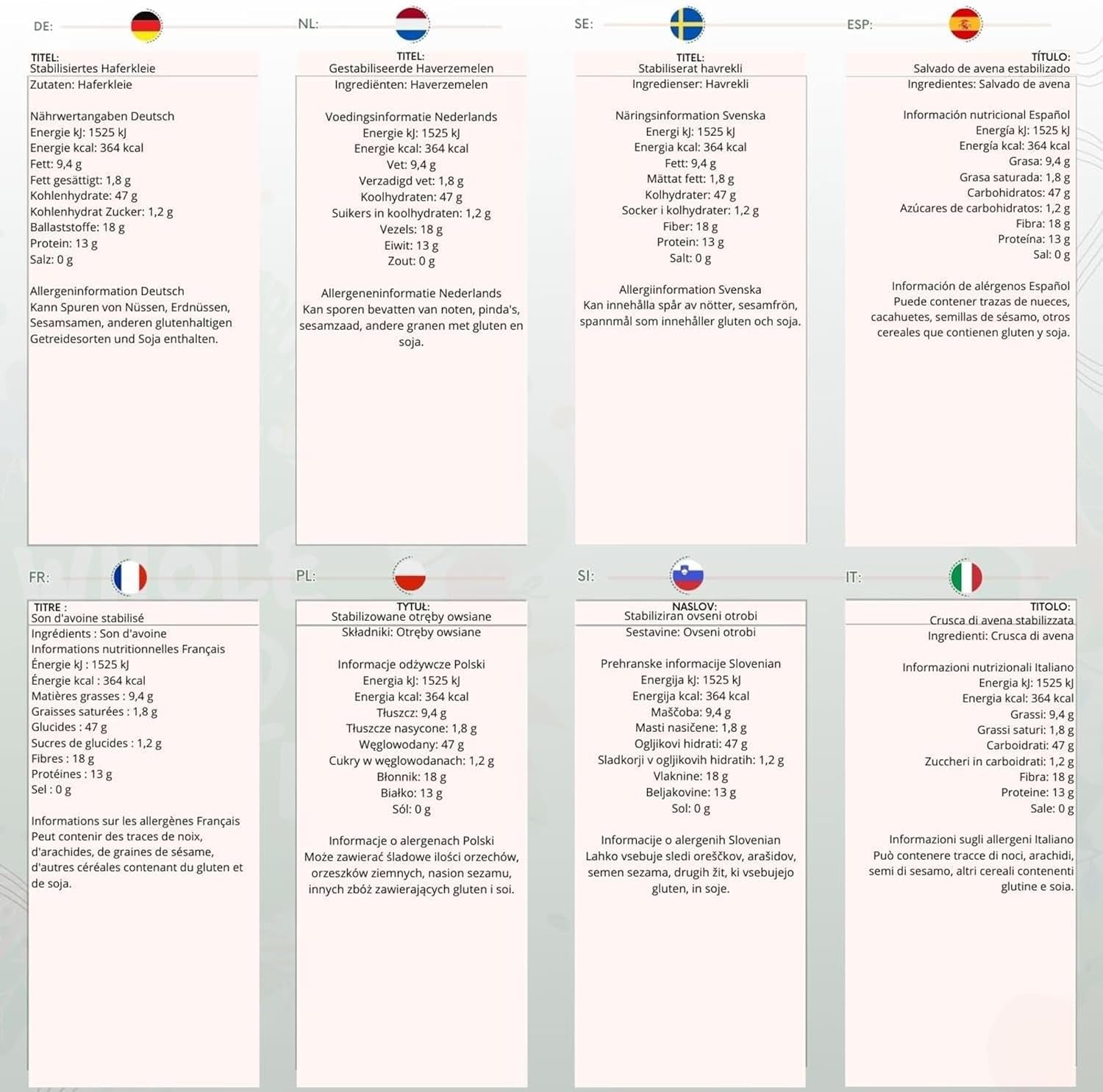 Son d'avoine stabilisé Wholefood Earth 2 kg | Sans OGM | Riche en fibres