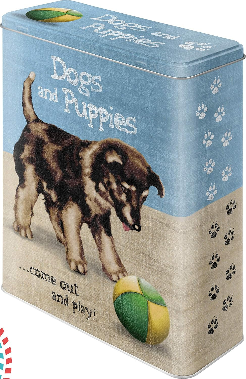 Nostalgic-Art Boîte de rangement rétro XL, 4 l, Nourriture pour chien - idée cadeau pour les propriétaires de chiens, boîte de conservation de nourriture sèche, design vintage Boîtes de conservation de nourriture Naty Shop Chiens et chiots