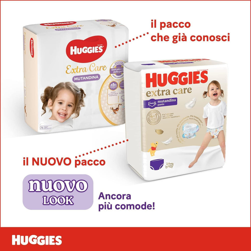 Couches Huggies Extra Care, ultra absorbantes, taille 5 (12-17 kg), 68 pièces