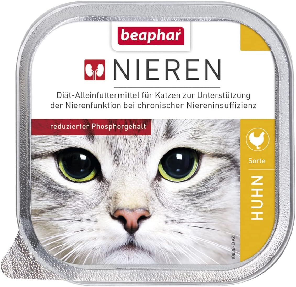 BEAPHAR – Dietă renală cu pui – Hrană completă pentru pisici cu insuficiență renală cronică – Pentru susținerea funcției renale – 100 g