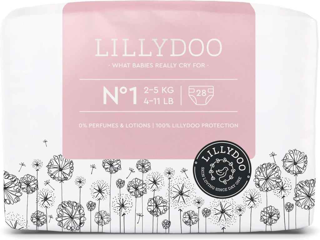 Scutece LILLYDOO prietenoase cu pielea mărimea 1 sau 2 Mama si Copilul Naty Shop Marimea 1 (28 bucati)
