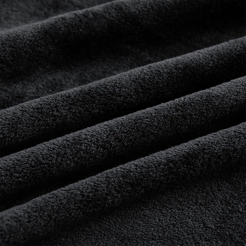 Good Nite Cosy Pătură Pătură pufoasă Pătură de pat Pătură de canapea XL Pătură de locuit Pătură din fleece 150X200Cm Negru Soft Warm Pături Pătură pufoasă Paturi si Cuverturi Good Nite