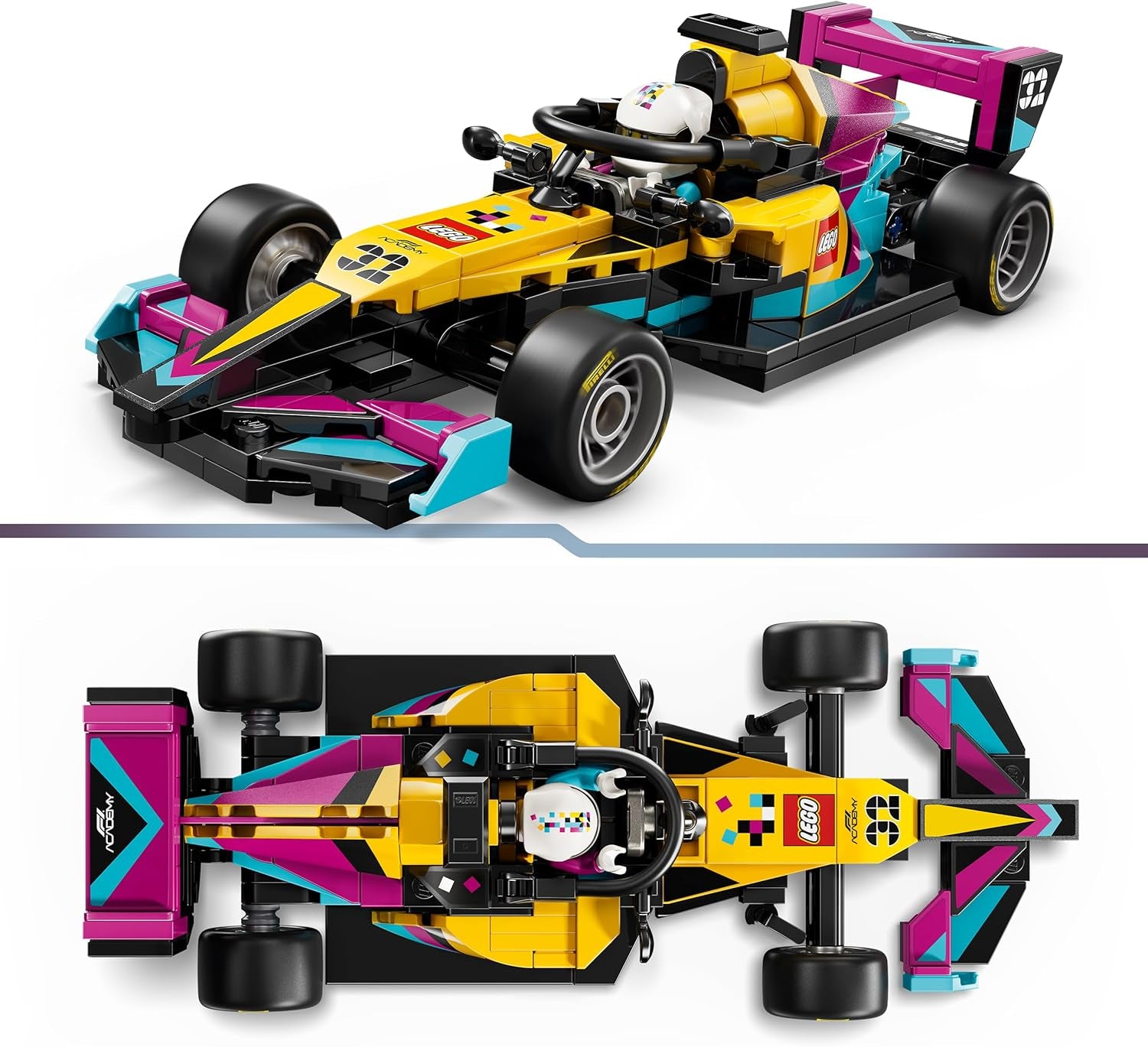LEGO Speed ​​​​Champions F1 ACADEMY Rennwagen - Spielzeug Modellauto - Mit Formel 1 Rennfahrerin Minifigur - Geschenk für Mädchen, Jungen & Erwachsene Fans à partir de 10 ans - 77258
