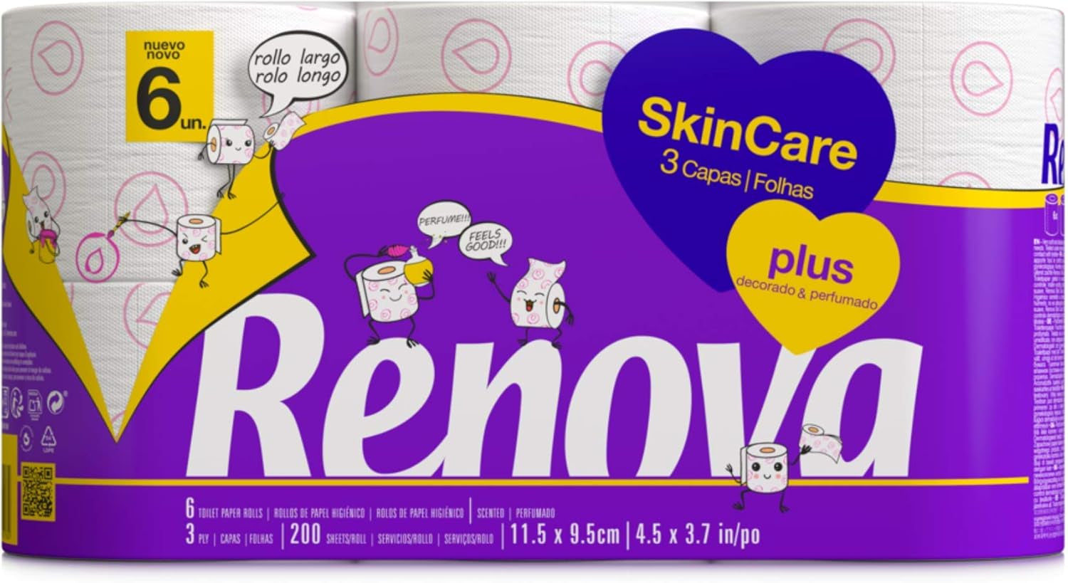 FORNOR RENOVA 67125 PAPIER TOILETTE RENOVA SOIN PARFUMÉ