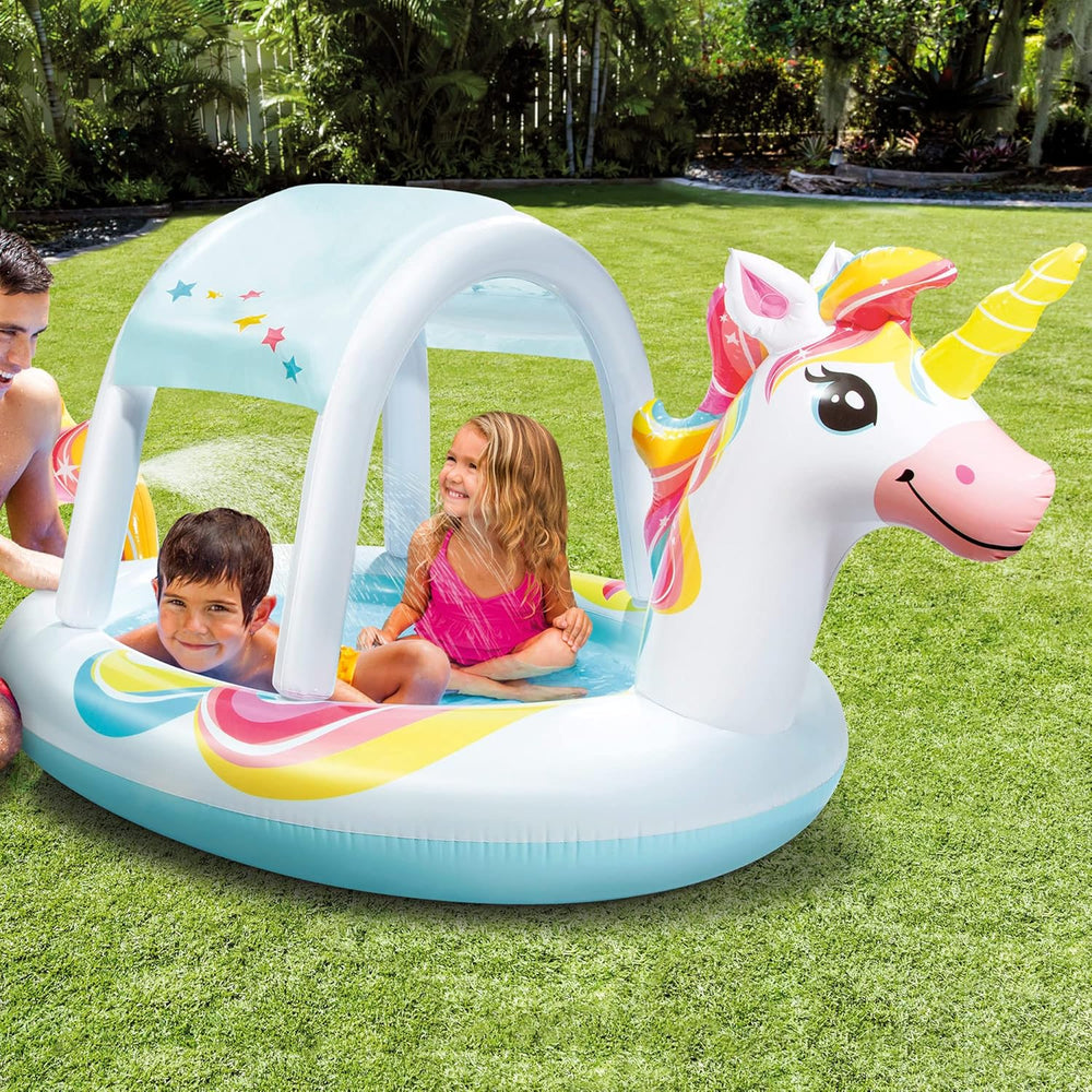 Piscine à jets licorne Intex, gonflable, dimensions : 254 cm x 132 cm x 109 cm (58435NP)