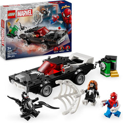 LEGO | Marvel Spider-Man Mech contre. Venom Muscle Car - Jeu de voiture avec 3 figurines Superhelden - Modèle de voiture avec Shootern - Conçu pour les jeunes et les filles à partir de 7 ans 76309