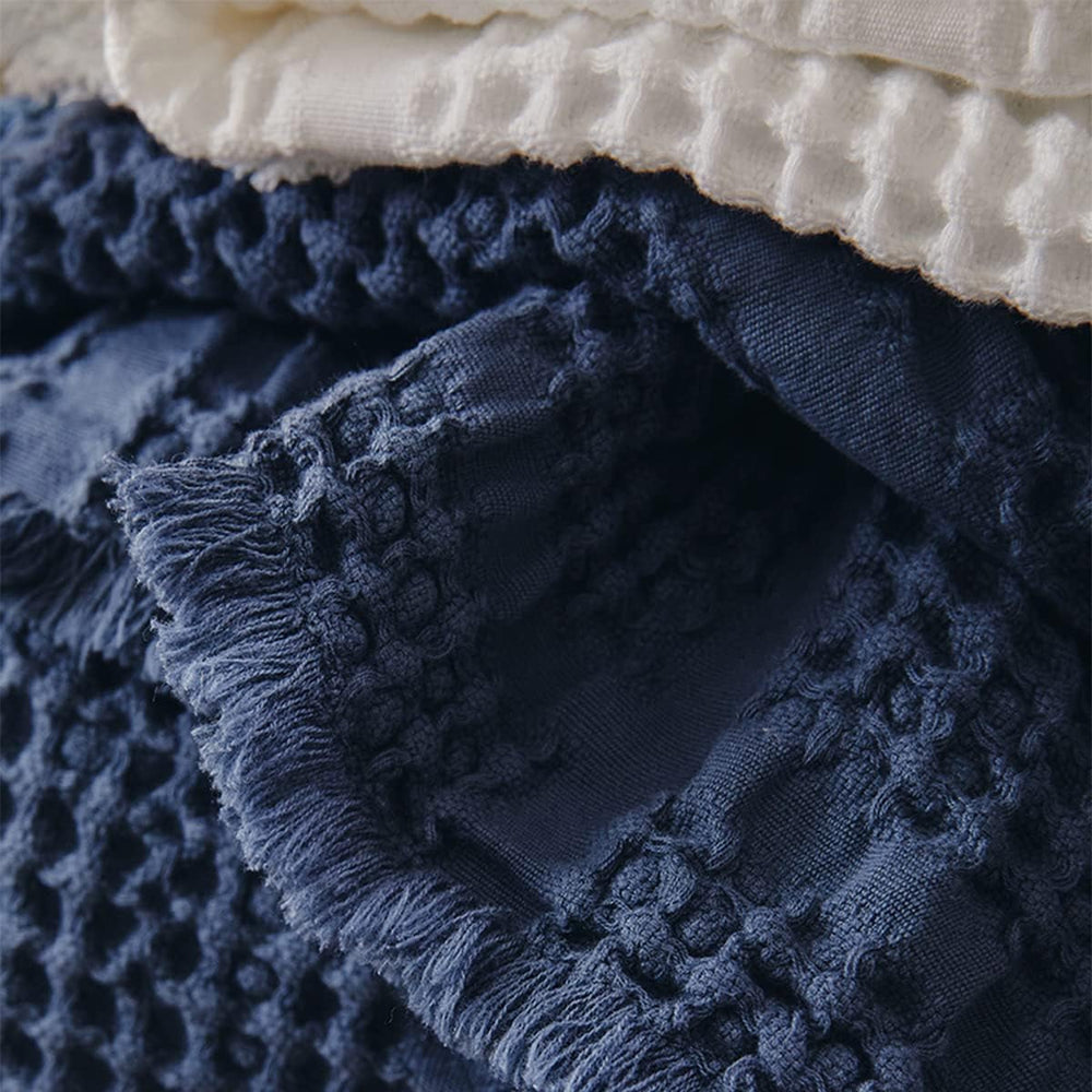 Couverture jacquard unie, coton, Yogi, 130 X 170 cm Couettes et quilts Naty Shop