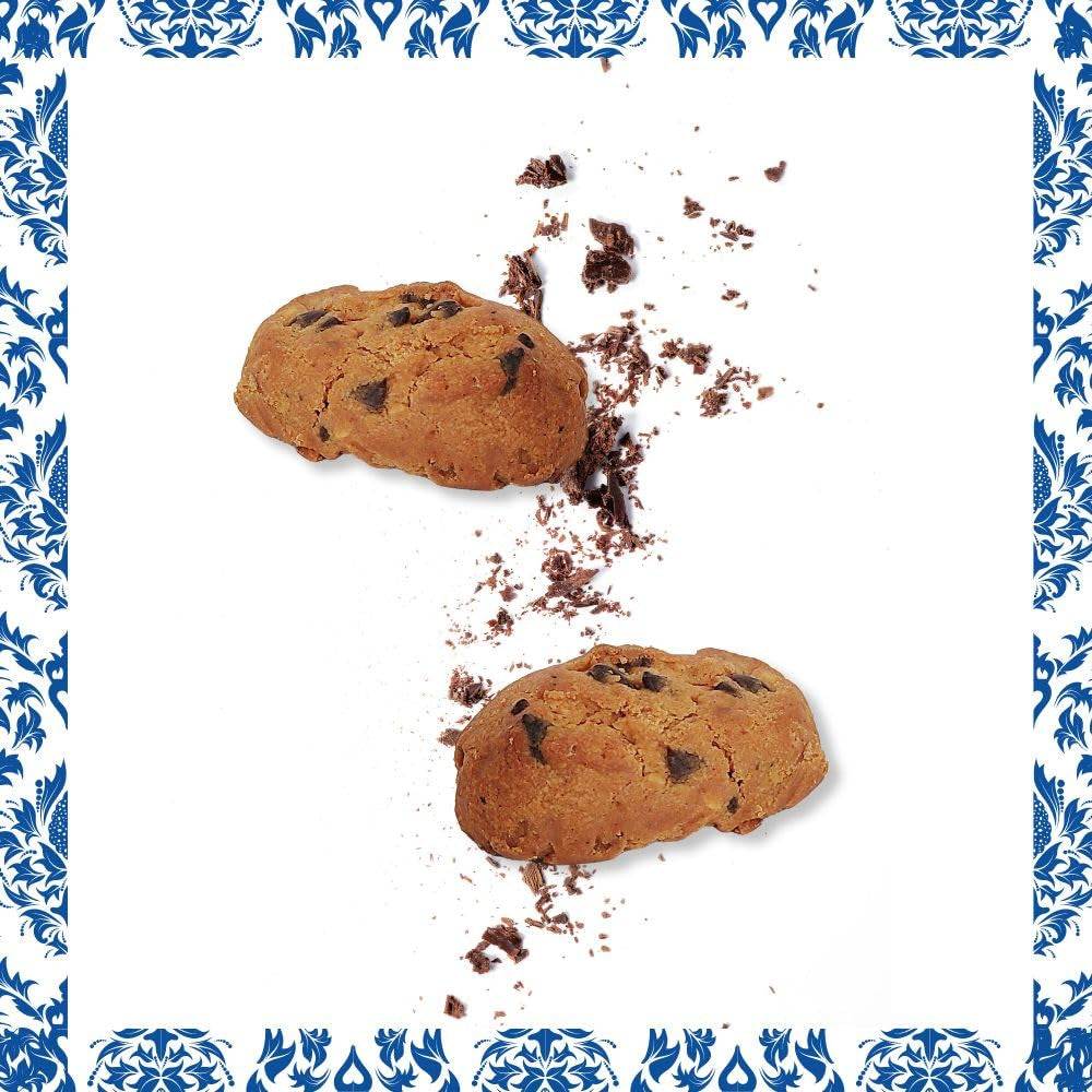 – Polvorones au Chocolat avec Pépites de Chocolat, Qualité Supérieure, Biscuits Typiques de Noël, Recette Artisanale, 250g (Pack de 2)