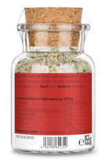Ankerkraut "Merry Crisis" Anlass-Gewürz, Aioli Pfeffer Salz zum Verschenken, Gewürz Geschenk mit Knoblauch, 155 g dans Corkenglas
