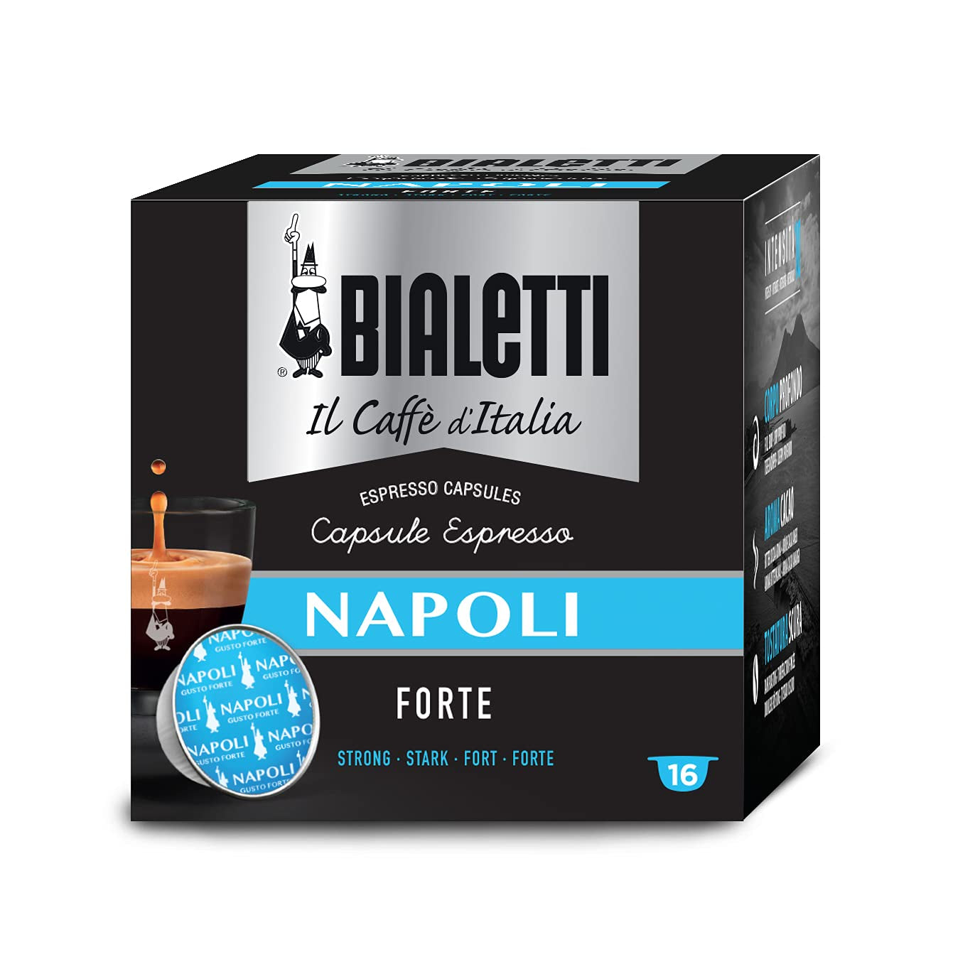 96080093/M Café-Capseln Napoli, Alu, 16 Stück (Packung mit 4)
