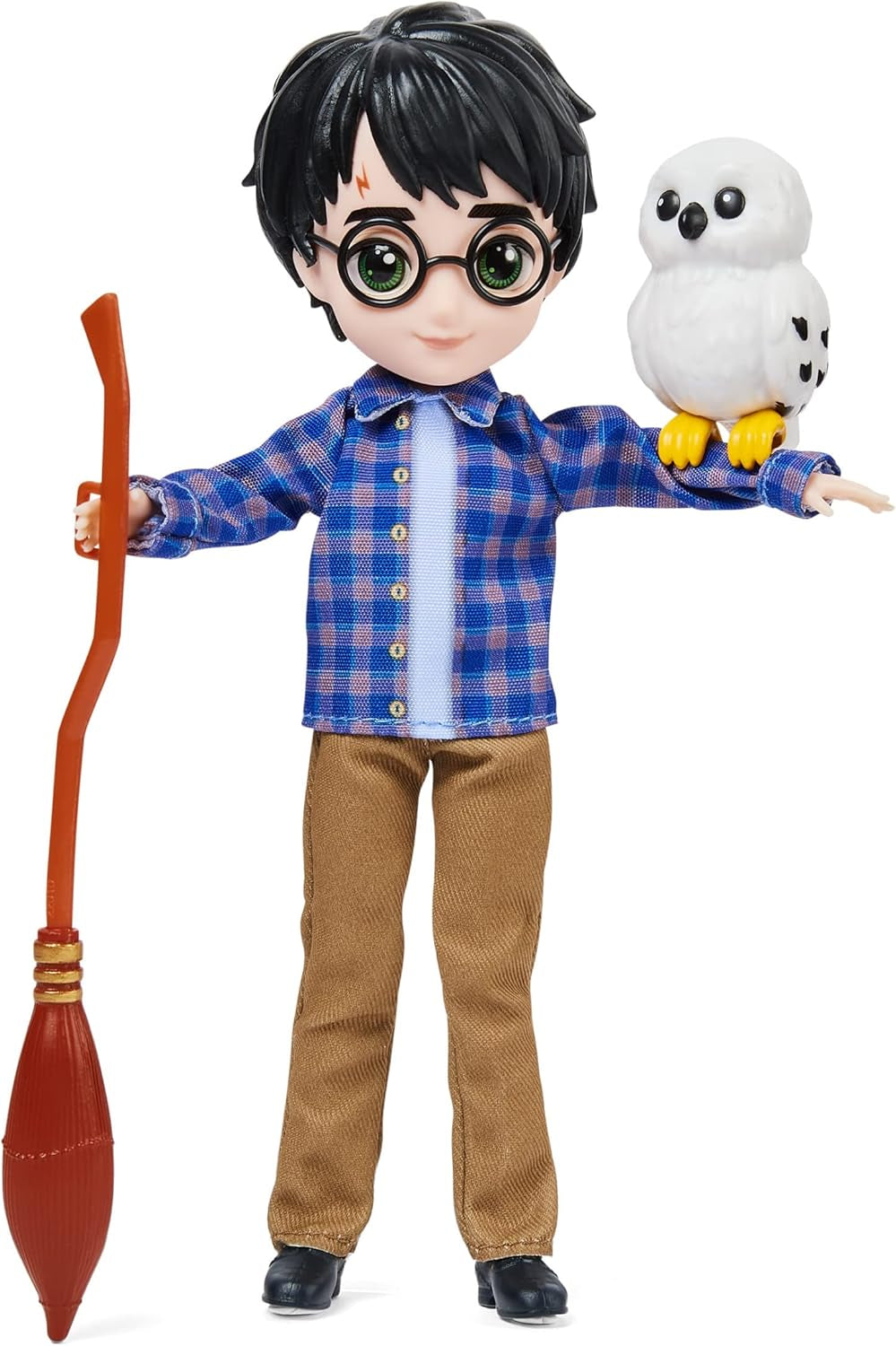 Wizarding World Harry Potter - Ensemble de jouets avec poupée Harry Potter plus grande de 20,3 cm, y compris Besen, Tarnumhang et autres accessoires