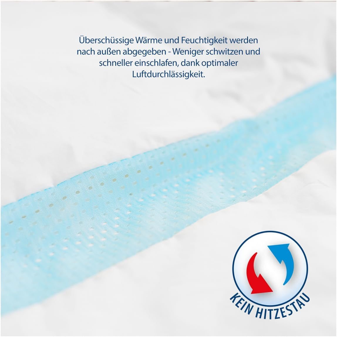 Couette Genius Eazzzy Climate Comfort 155 X 220 Cm, Fibre serrée, Couette légère pour toutes les saisons, Couette respirante, Température agréable pour dormir, Couette pour toutes les saisons Couettes et couettes Naty Shop