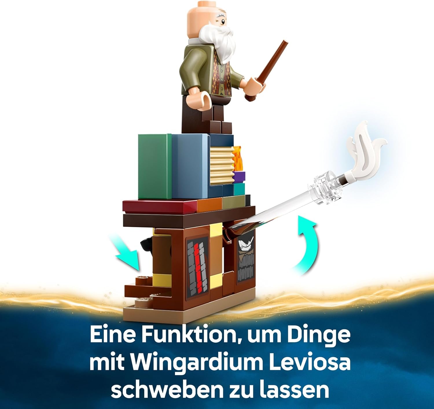LEGO Harry Potter Schloss Poudlard : Zauberkunstunterricht, set avec 3 figurines, inkl. Hermione Granger & Ron Weasley, Wingardium Leviosa Funktion, Jeu pour filles et jeunes à partir du 8 janvier 76442