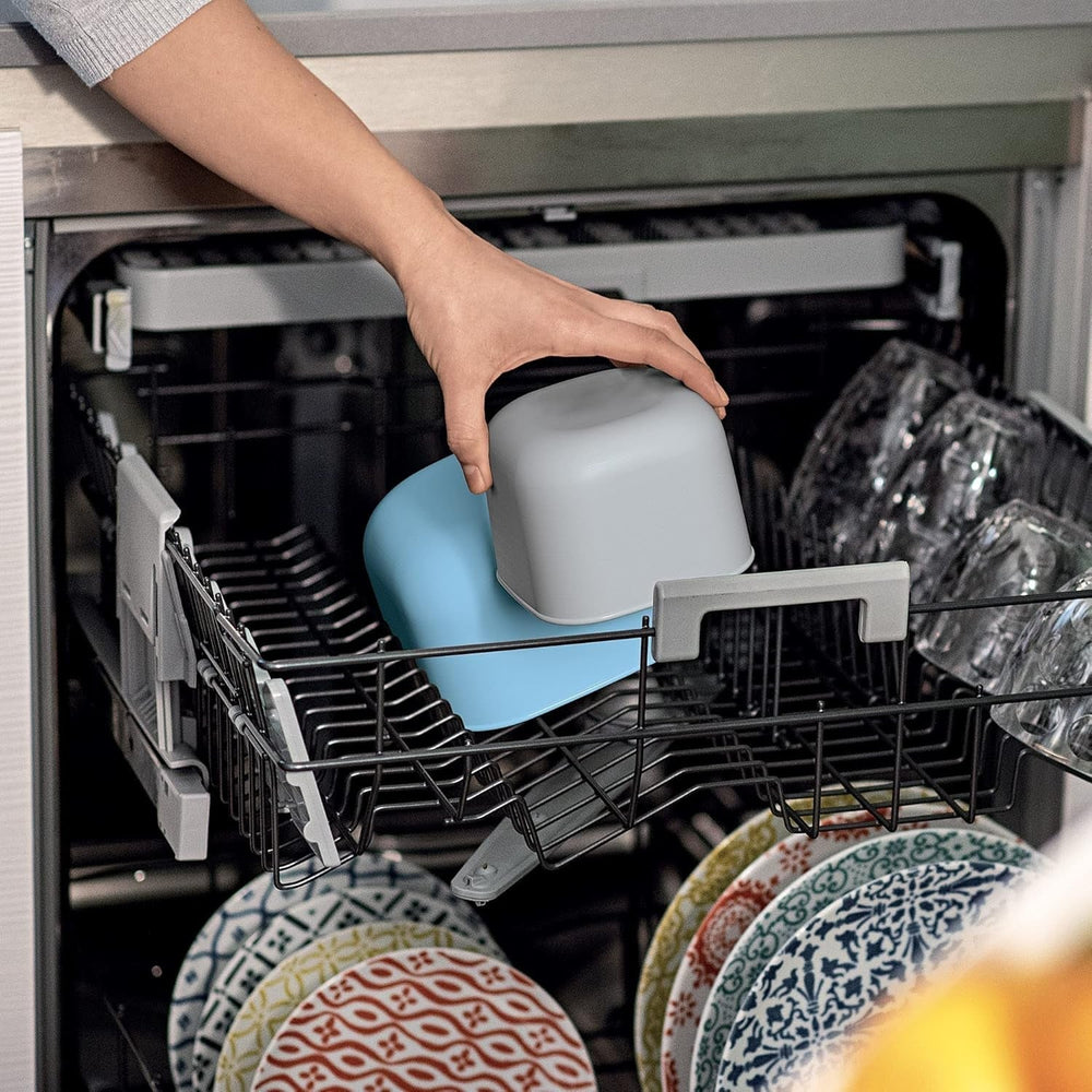 Guzzini - Kitchen Active Design, STORE&MORE Lot de 3 boîtes hermétiques pour réfrigérateur/congélateur/micro-ondes, hautes - 19,5 x 19,5 x h12,3 cm | 750/1550/2800 cc- 17070852 Boîtes de conservation alimentaire Naty Shop