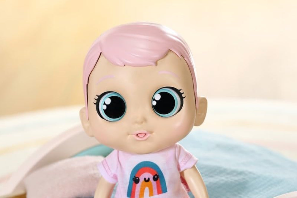 Baby Robin, 30 cm, grande poupée pour bébé avec des fonctions sonores agréables et brillantes, y compris une chemise, un tuyau, des vêtements, une barboteuse, une bouteille et un harnais, 905586 Zapf Creation