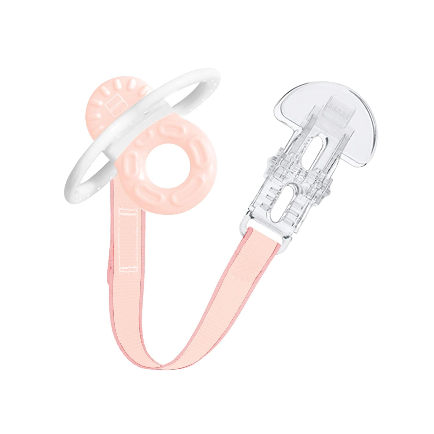 MAM Anneau de dentition, 2 mois et plus, soulagement immédiat en cas d'éruption ultérieure, extra léger et facile à saisir et à tenir, avec boucle, facile à nettoyer, neutre, 1 pièce