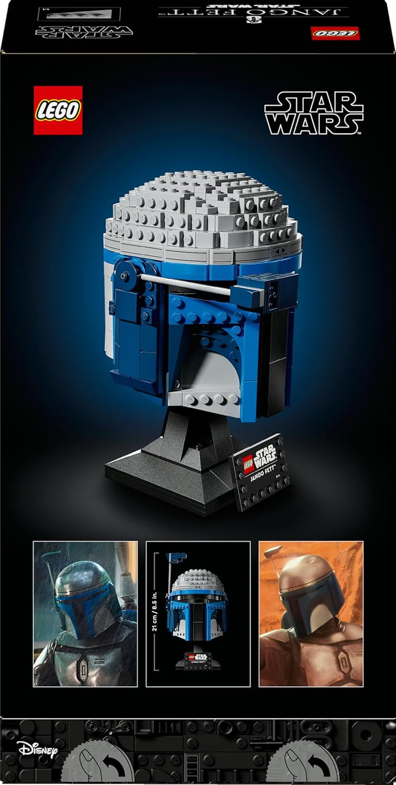 LEGO Star Wars 75408 Casque de Jango Fett - Bauset Mandalorien pour Erwachsene - Modèle avec support, enfant de nom et antenne réglable - Conçu pour les fans de Angriff der Klonkrieger