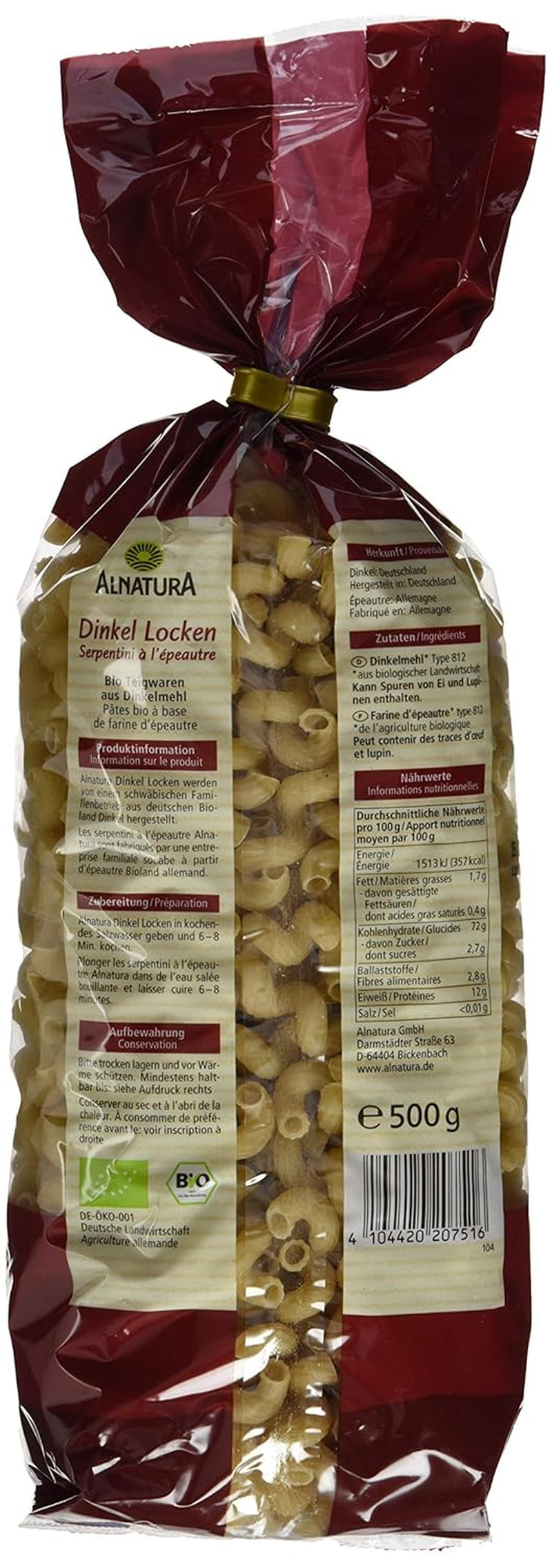 Boucles d'épeautre bio, 500g