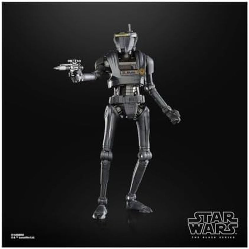 Star Wars Seria Neagră Noua Republică Security Droid, 15 Cm Figura mare Mandalorian, pentru copii 4+ Action figures Naty Shop