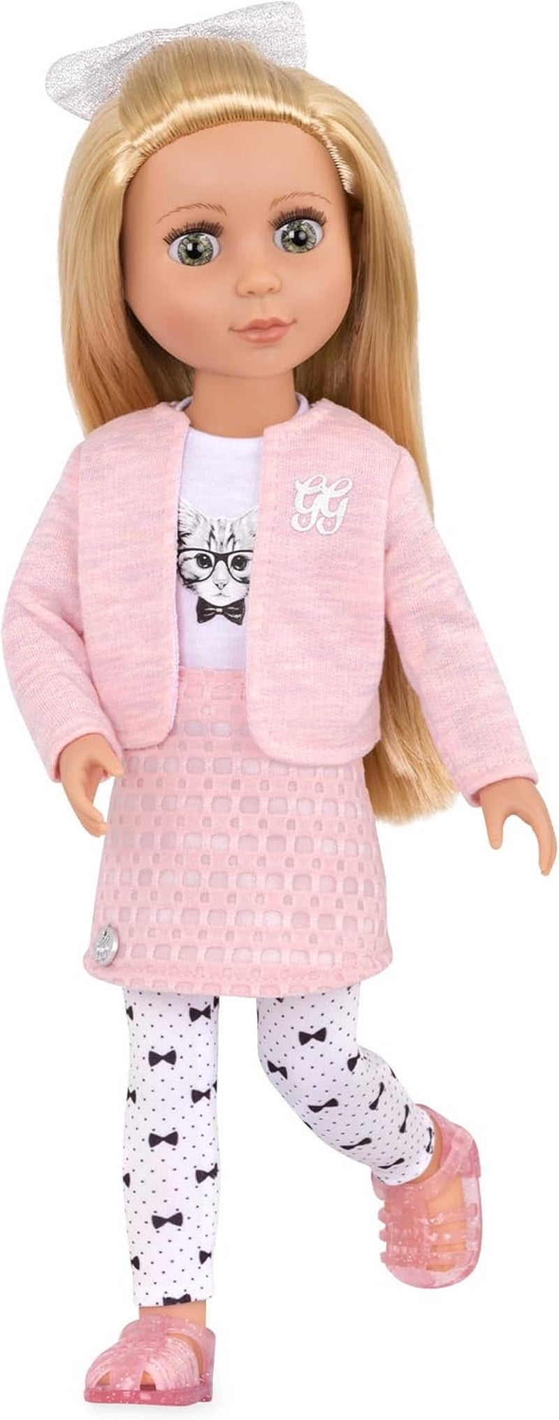 Glitter Girls - Lacy - 36 cm Modepuppe - Blondes Haar & Violette Augen - Poseable Arme & Beine - Einhorn-Eiscreme-Outfit - 3 Jahre +