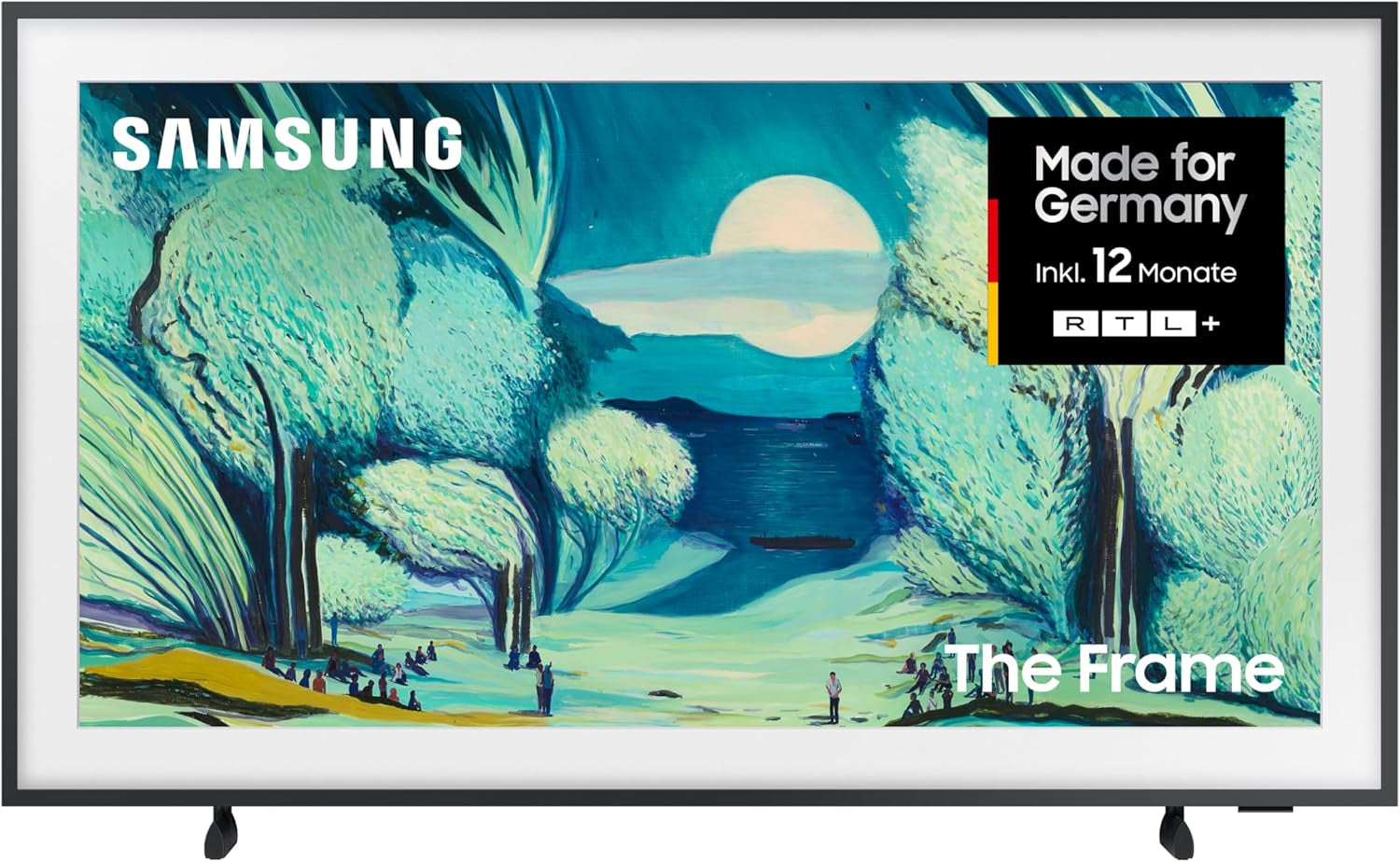 Televizor Samsung The Frame LS03F 4K QLED UHD de 43 de inci (108 cm), design modern al ramei, procesor NQ4 AI Gen2, mod artistic, calitate artistică a imaginii, cablu One Connect, televizor inteligent Samsung Vision AI