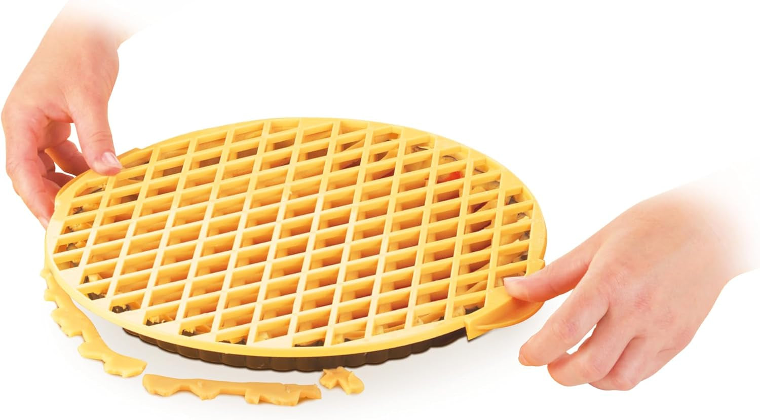 Boîte à biscuits Tescoma, plastique, blanc/jaune, 34 x 33 x 1,8 cm