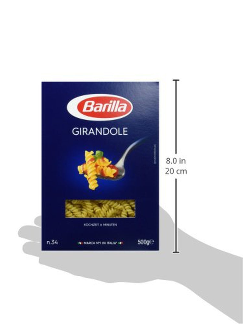 Pâtes Barilla Classique Girandole no. 34, à base de blé dur de haute qualité, toujours al dente (1 x 500g)
