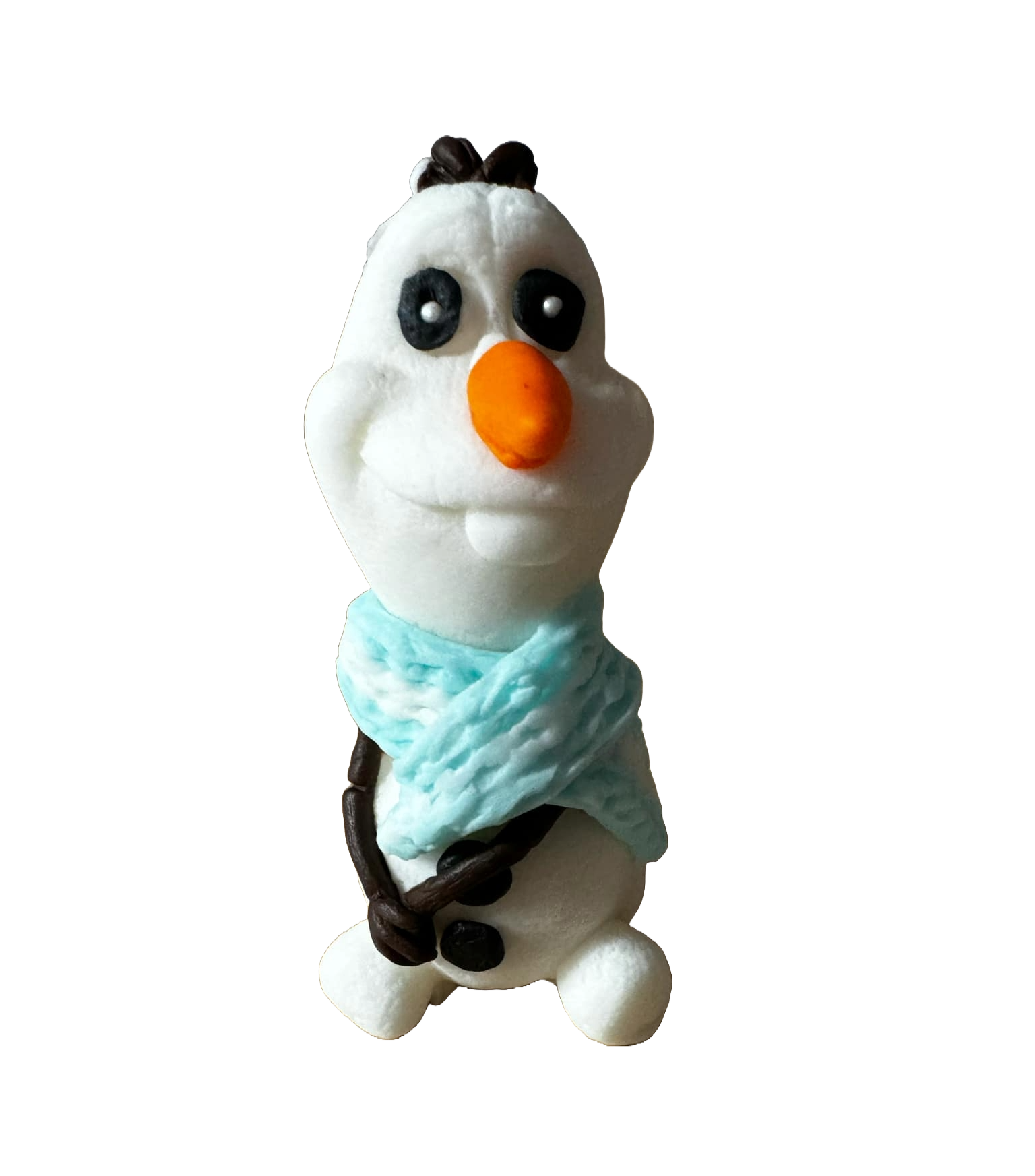 Décoration comestible en sucre, Décorations Bonhomme de Neige en Pâte à Sucre Naty Shop