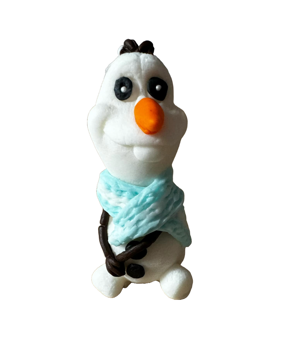 Décoration comestible en sucre, Décorations Bonhomme de Neige en Pâte à Sucre Naty Shop