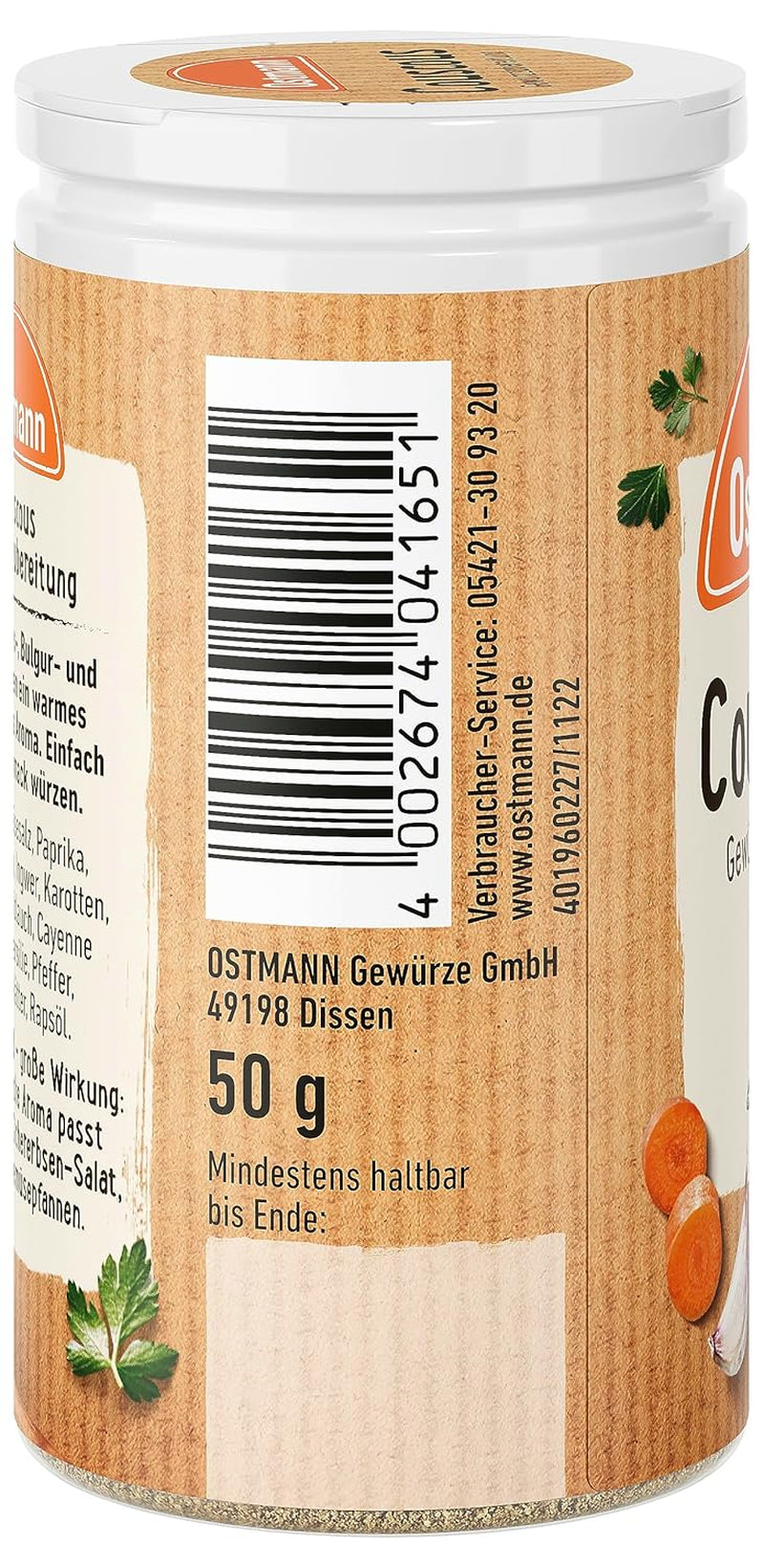Ostmann Gewürze Couscous Gewürzzubereitung, 50 g (Verpackungsdesign kann deweichen)