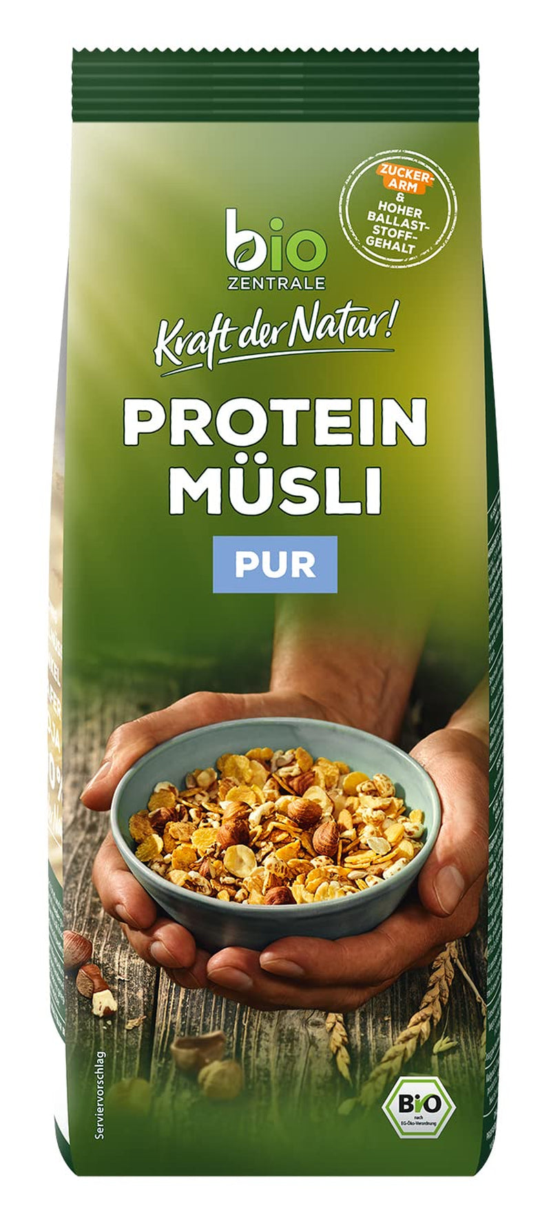 Muesli pure protéine Biozentrale - 375g - Bio au miel - Comme céréales du petit déjeuner ou comme collation