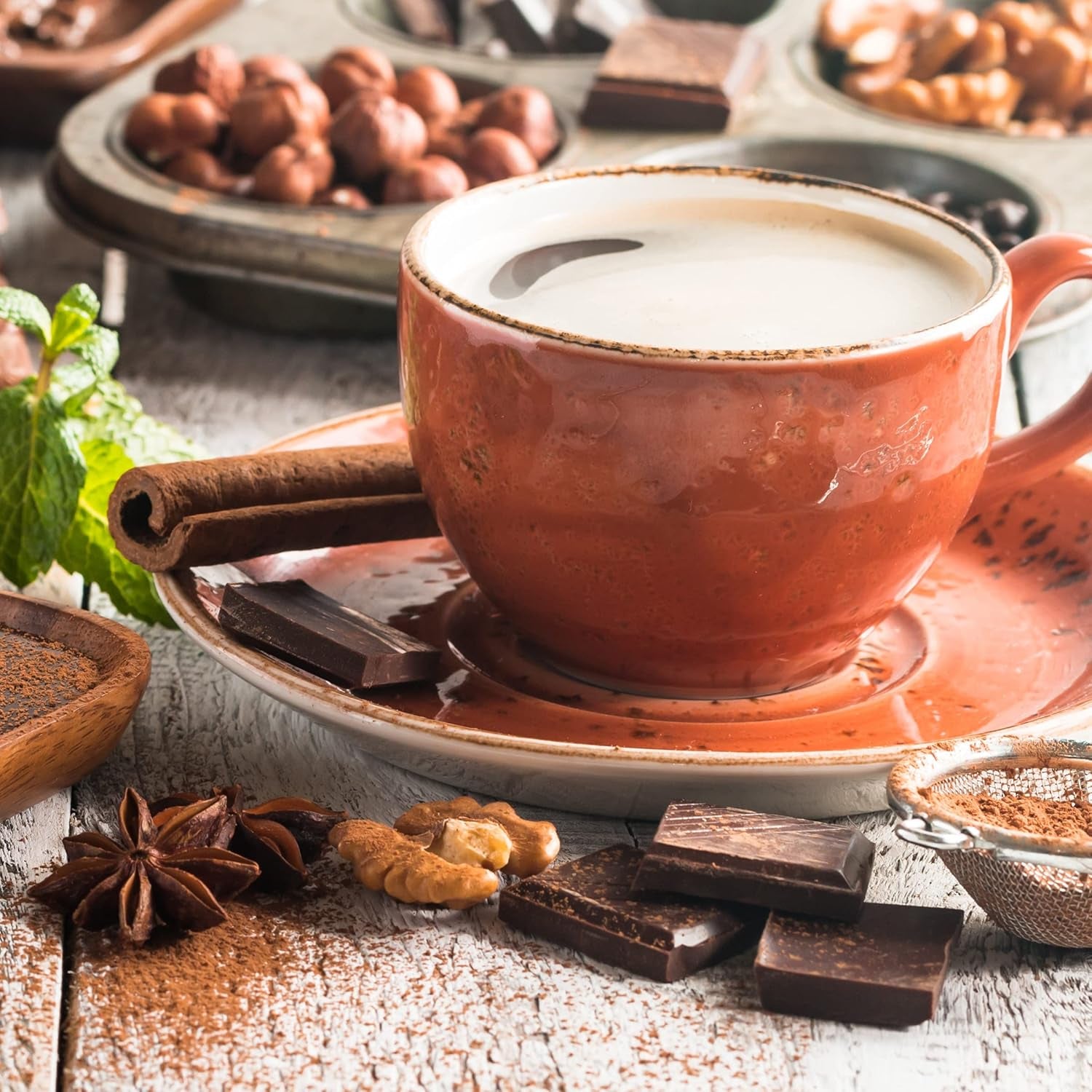 Der-Franz Kaffee, Mélange d'Arabica et Robusta, Geröstet, Ganze Bohne aromatisiert mit natürlicher Haselnuss UTZ, 1000 g