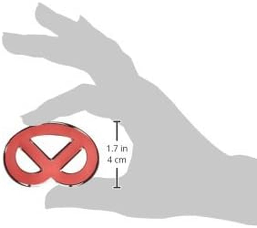 Städter Bagel avec éjecteur, 6,5 cm, acier inoxydable, argent-rouge, 6,5 x 6,5 x 6,5 cm