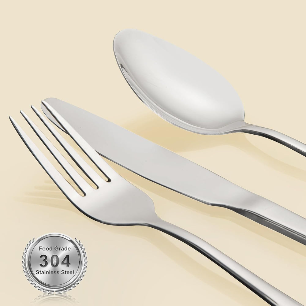 Ensemble de couverts en mélamine, 24 pièces, assiettes de camping pour 4 personnes, couverts d'extérieur et d'intérieur