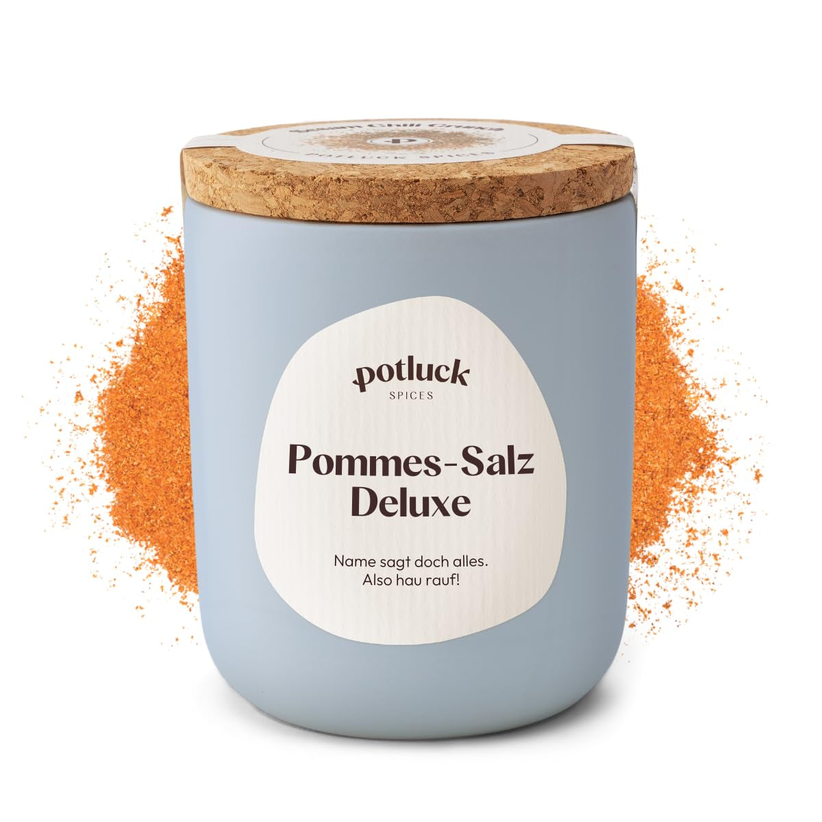 Repas-partage | Fleur de Sel handgeschöpft | Meersalz sur le dessus en céramique | 80g | Végétalien, sans gluten et avec des ingrédients naturels