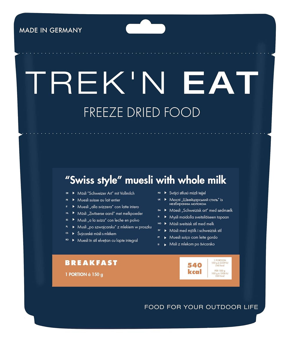 Trek'n Eat Swiss Muesli avec lait en poudre (Pack de 2)