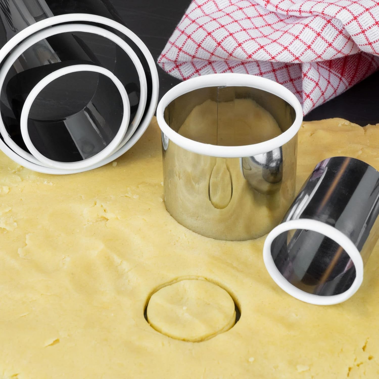 Lurch 10560 Ensemble de 6 emporte-pièces pour coupe, drapage et portions en acier inoxydable