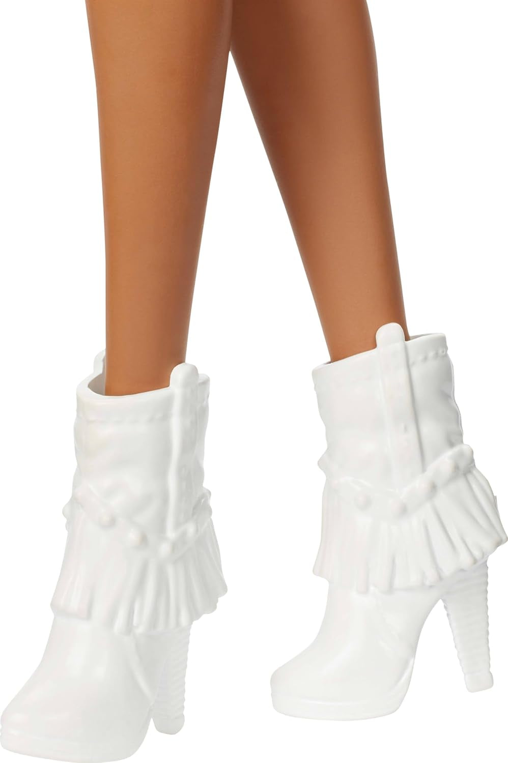 Barbie Fashionistas-Puppe Nr. 239 mit schwarzem Haar und glitzerndem Fransenkleid in Silber mit Western-Accessoires wie Cowboyhut und Stiefeln, HYT95