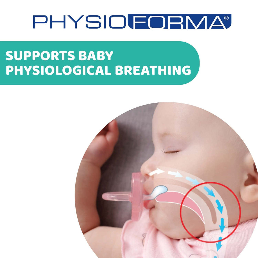 Chicco PhysioForma Comfort Sucette 6-16 mois, 1 pièce, Sucette avec tétine en silicone, soutient la respiration physiologique et favorise le développement buccal correct, Bleu