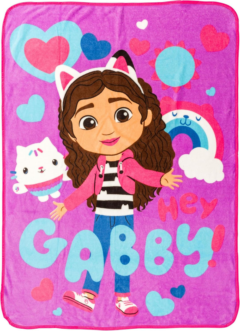 Silver Buffalo Garfield Couverture Suspendue, Polaire, 114,3 X 152,4 cm Lits et Couvertures Silver Buffalo Gabby's Dollhouse