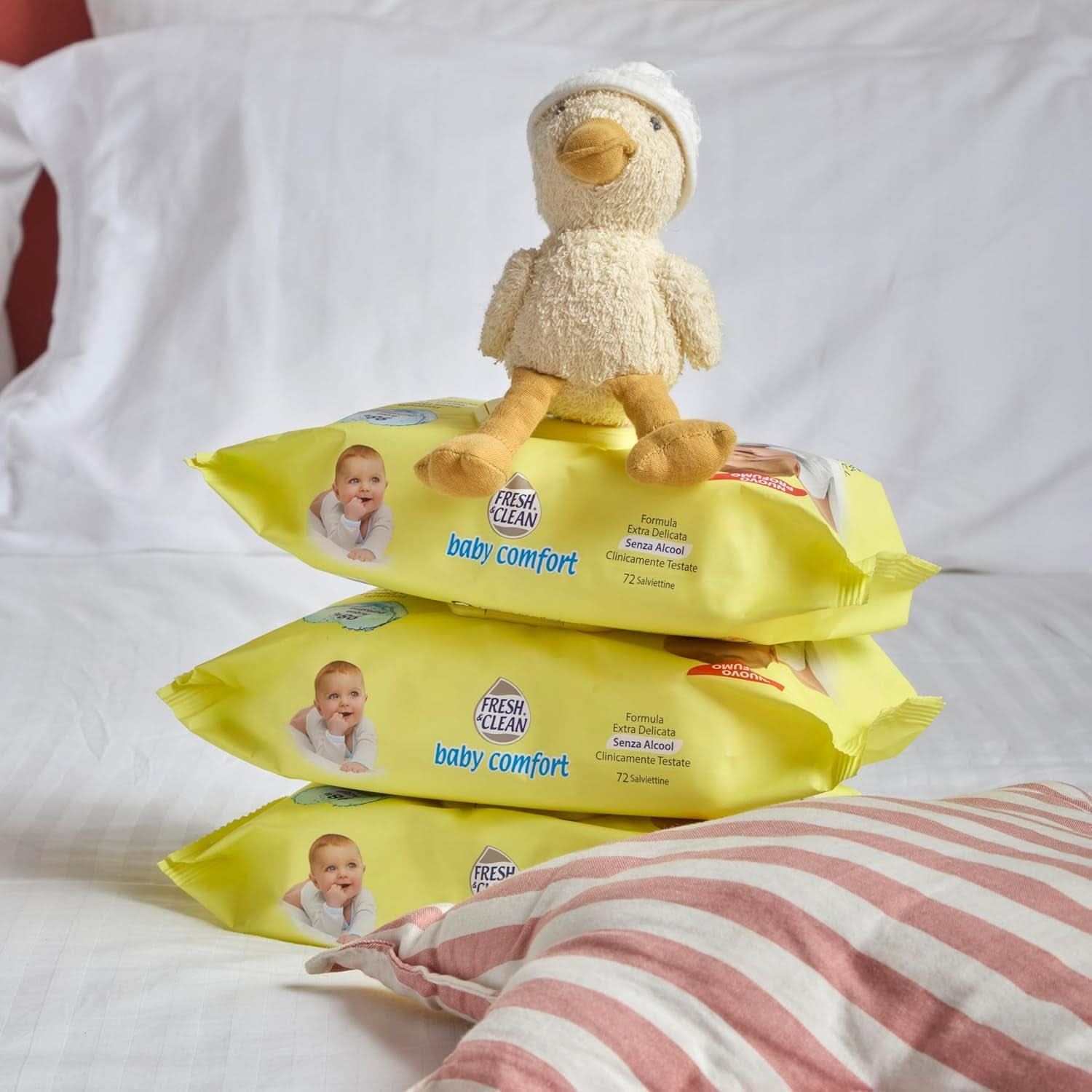 Milleusi Classic Fresh & Clean, Lingettes humides, 72 pcs Lingettes humides pour bébé Naty Shop