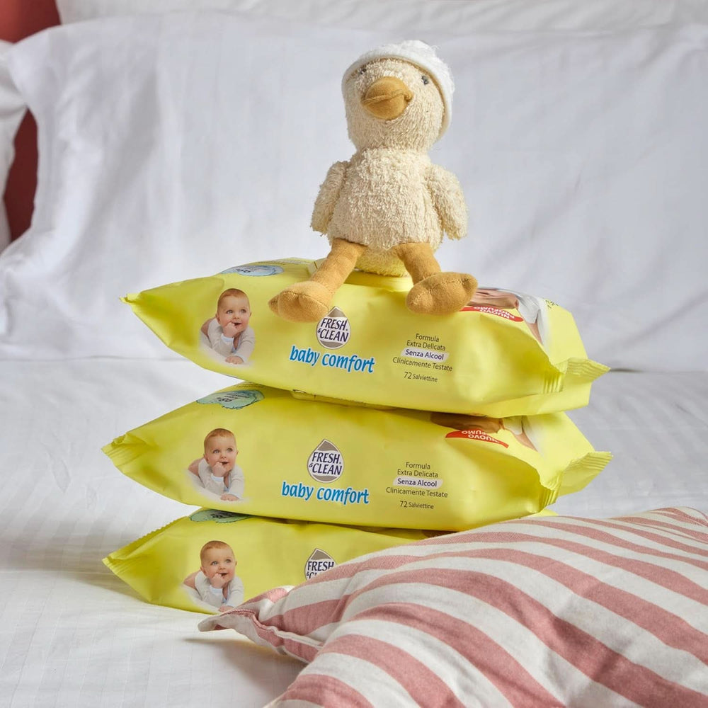 Milleusi Classic Fresh & Clean, Lingettes humides, 72 pcs Lingettes humides pour bébé Naty Shop