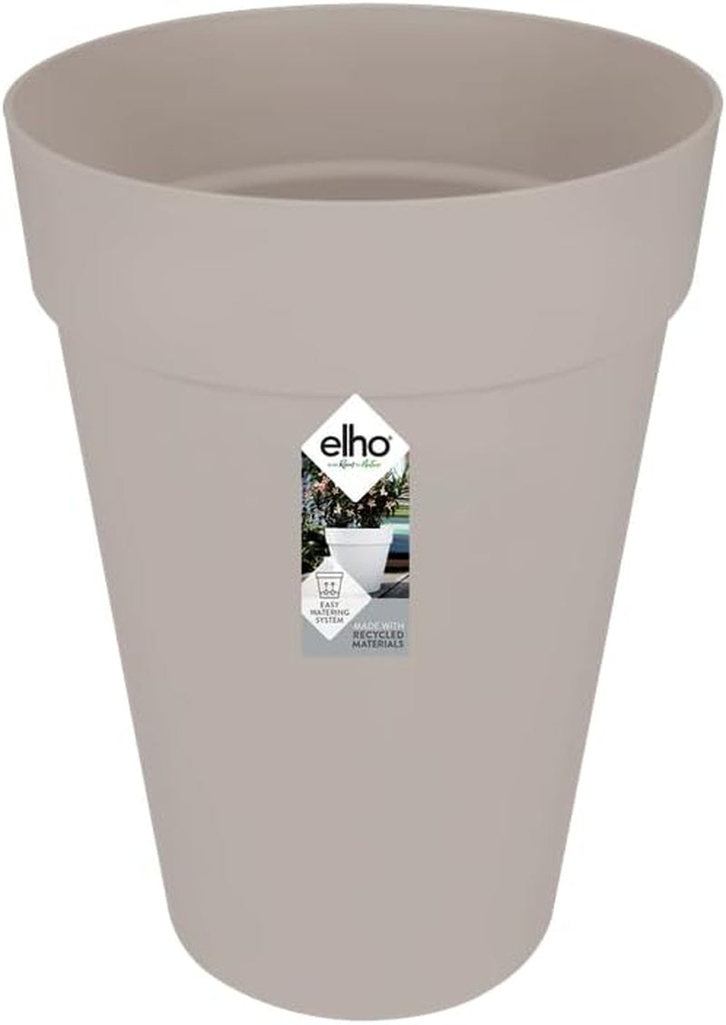 elho Loft Urban Round Tall 35 - Ghiveci de flori pentru exterior - Ø 33,5 x H 45,3 cm - Alb/Alb