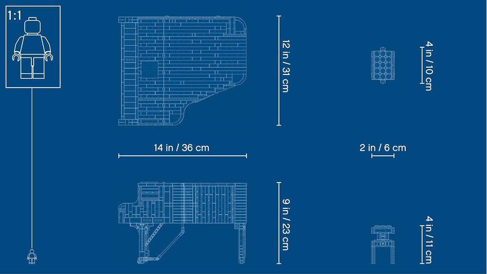 Aile de concert LEGO Ideas (21323) ; Bauset; Votre propre Konzertflügel ; tolles Modellbauprojekt estimé Pianisten, Musiker, Musikliebhaber ou Bastler (3.662 Teile)