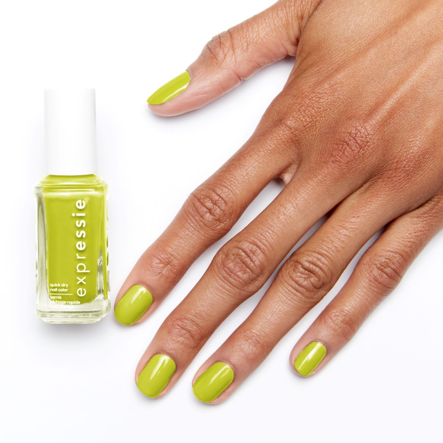 Vernis à ongles Essie à séchage rapide « expression », formule végétalienne sans ingrédients d'origine animale, n° 1. 565 moment du personnage principal, vert, 1 x 10 ml
