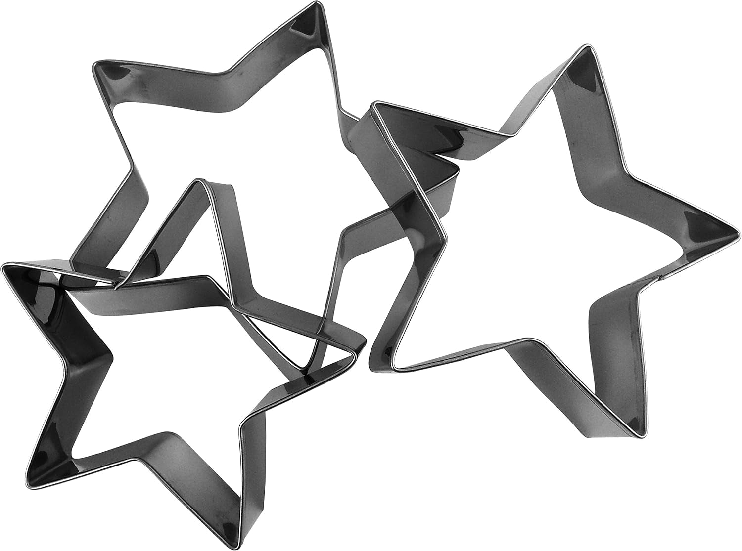 Zenker 42893 Confiserie - Anneaux à Biscuits 3 Étoiles (3 Tailles)